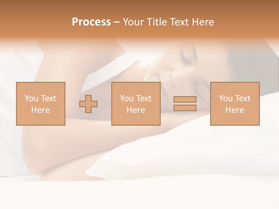 White Relaxation Sheet PowerPoint Template