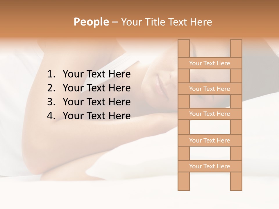 White Relaxation Sheet PowerPoint Template