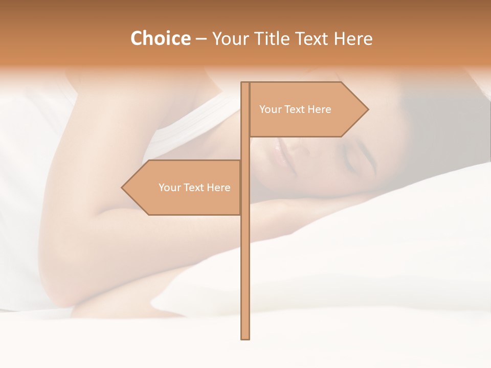 White Relaxation Sheet PowerPoint Template