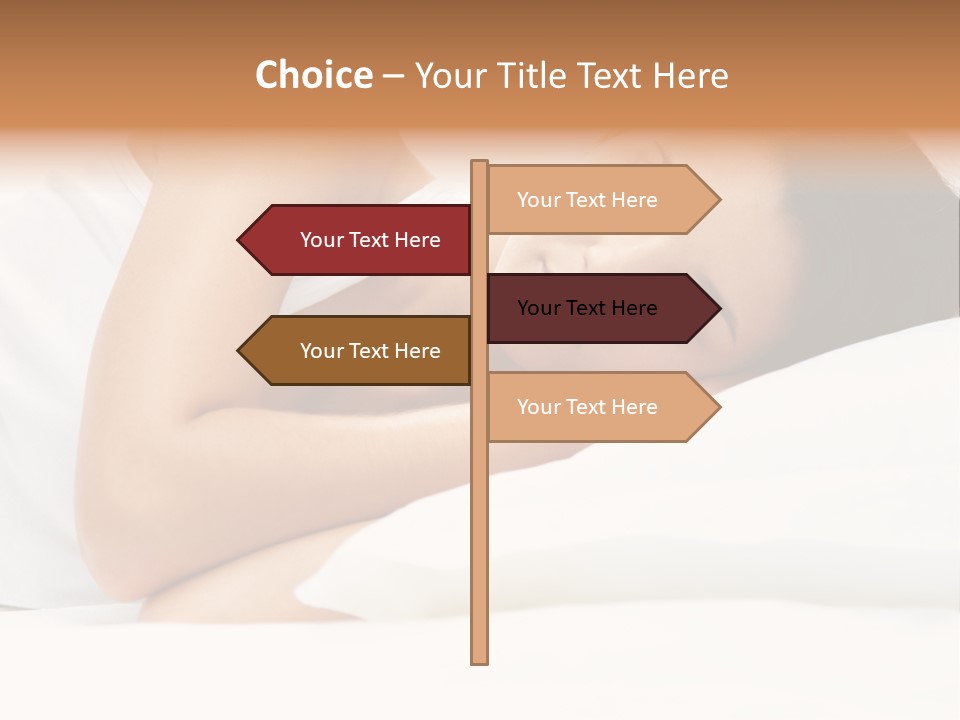 White Relaxation Sheet PowerPoint Template