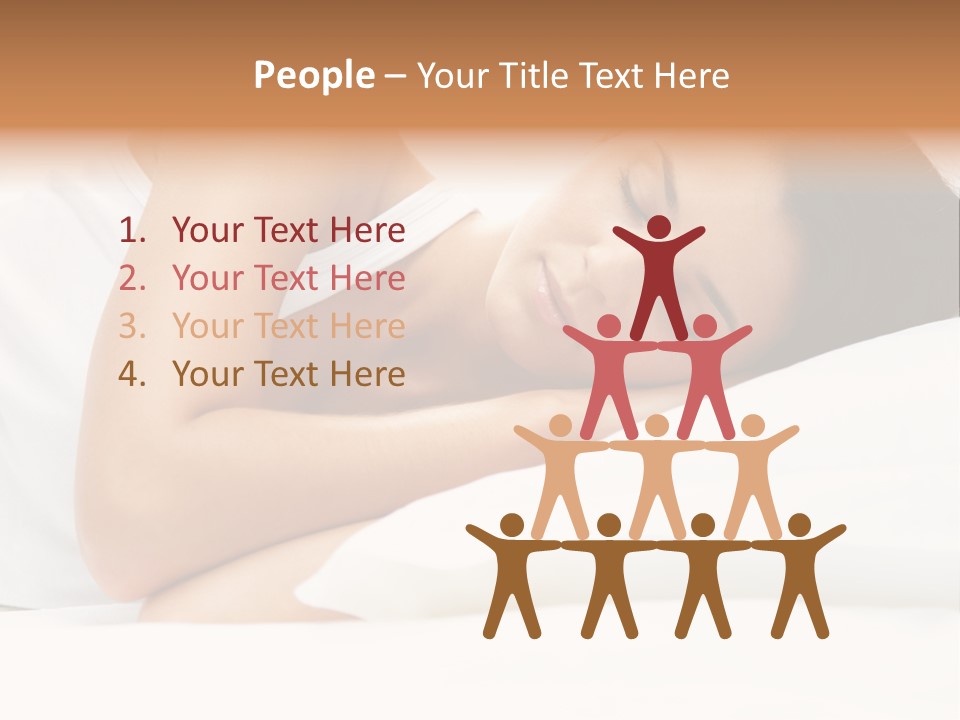 White Relaxation Sheet PowerPoint Template