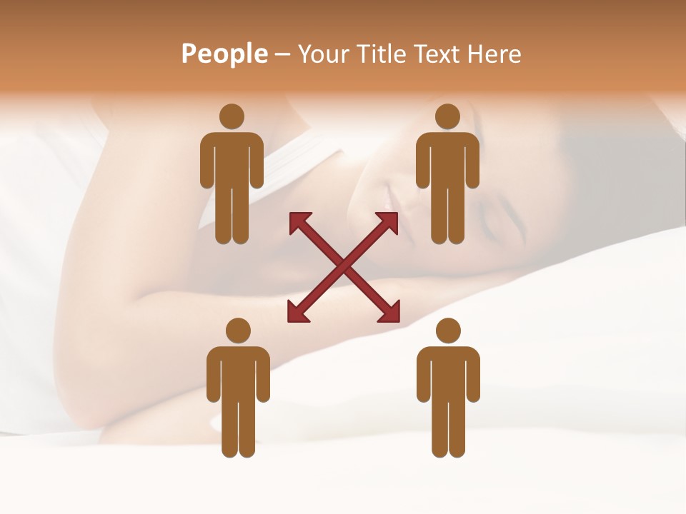 White Relaxation Sheet PowerPoint Template