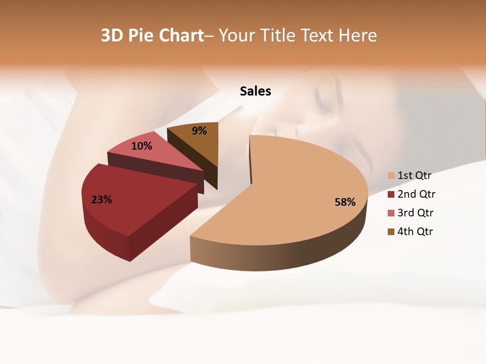 White Relaxation Sheet PowerPoint Template