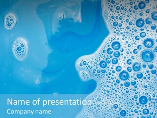 Washing Drop Blue PowerPoint Template