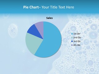 Washing Drop Blue PowerPoint Template