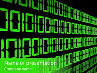 Screen Isolated Computer PowerPoint Template