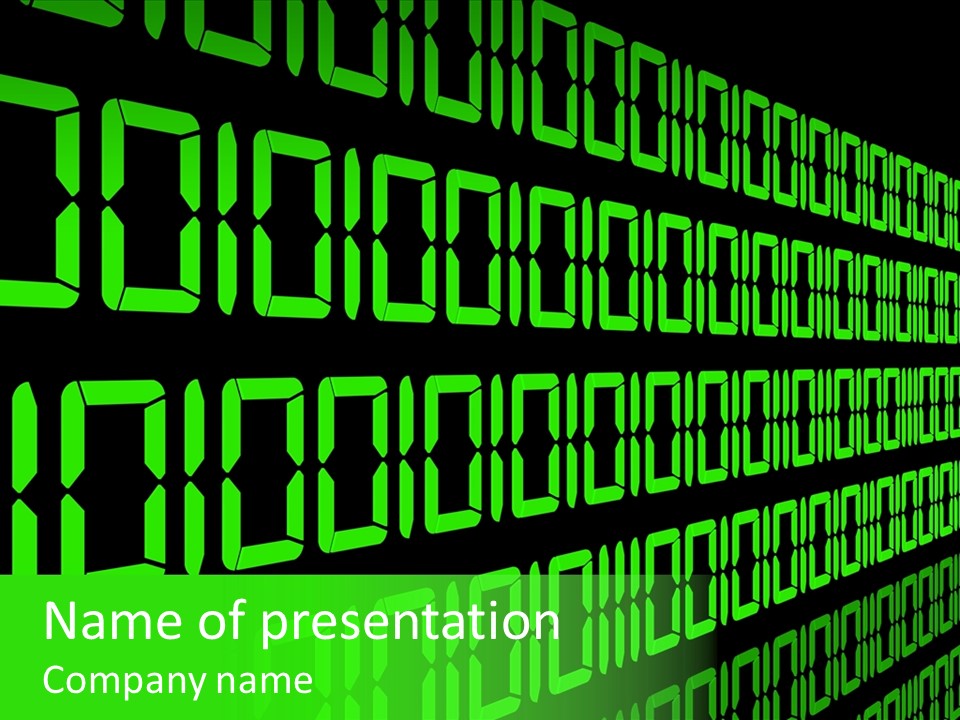 Screen Isolated Computer PowerPoint Template