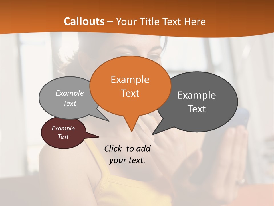 Surprise Hand Communication PowerPoint Template