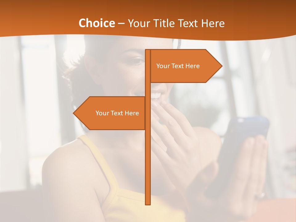 Surprise Hand Communication PowerPoint Template