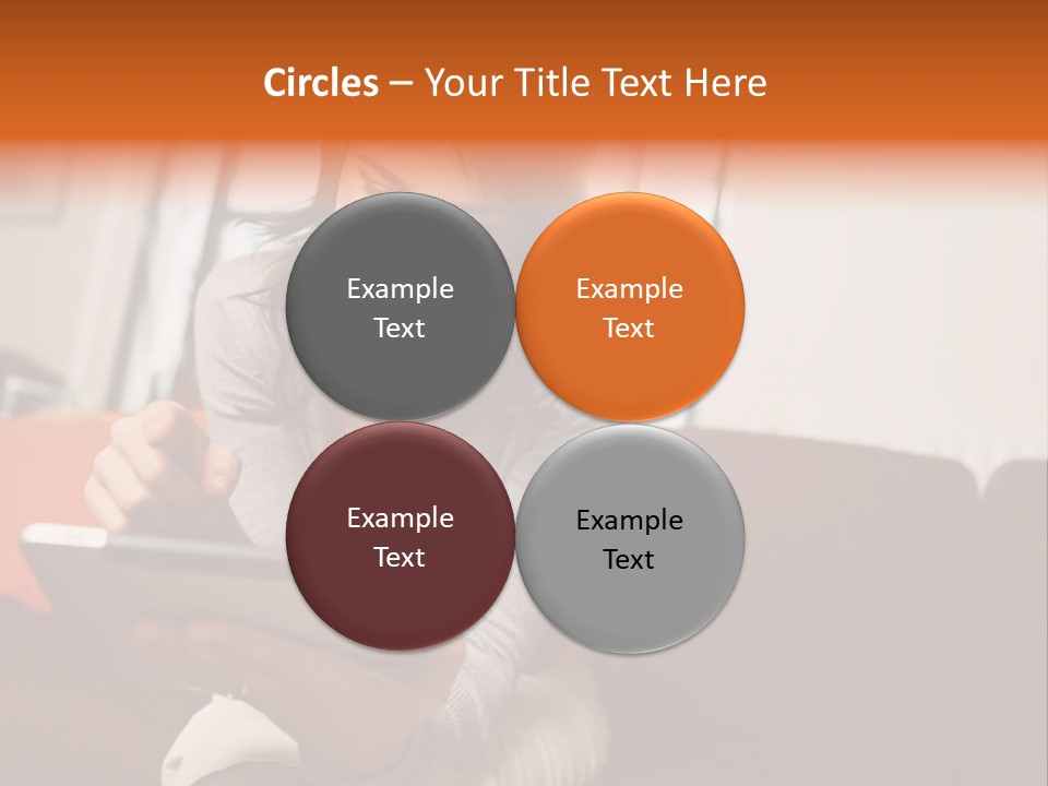 Window Woman Holding PowerPoint Template