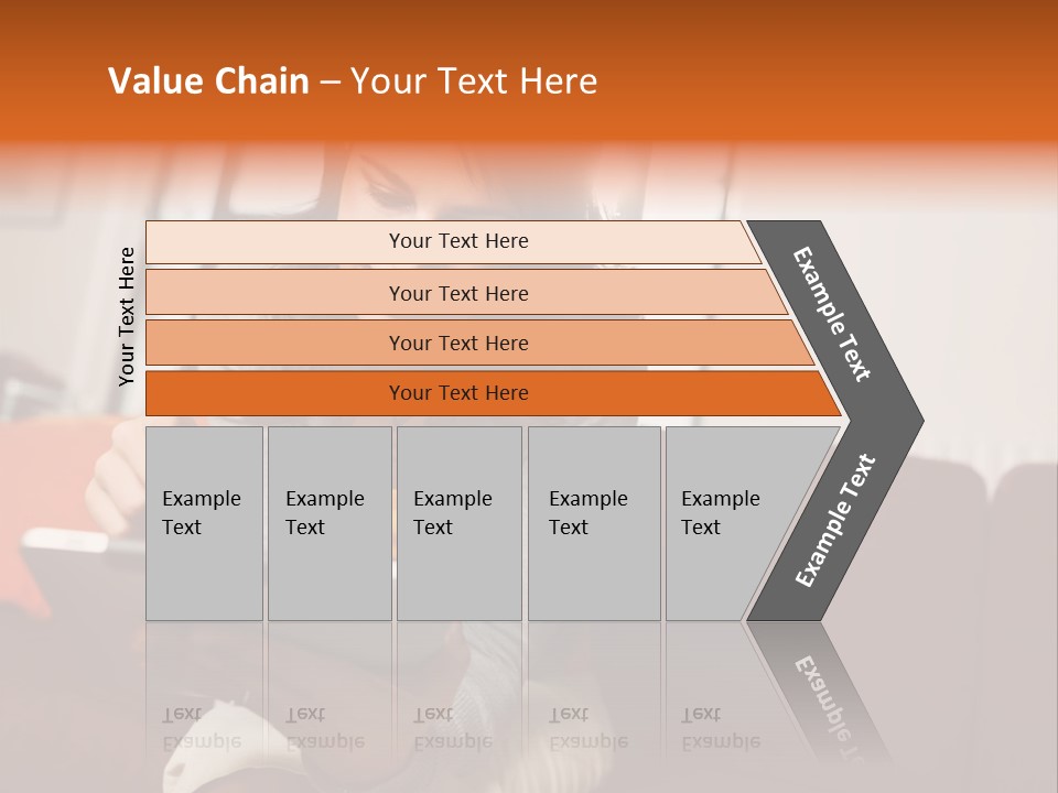 Window Woman Holding PowerPoint Template