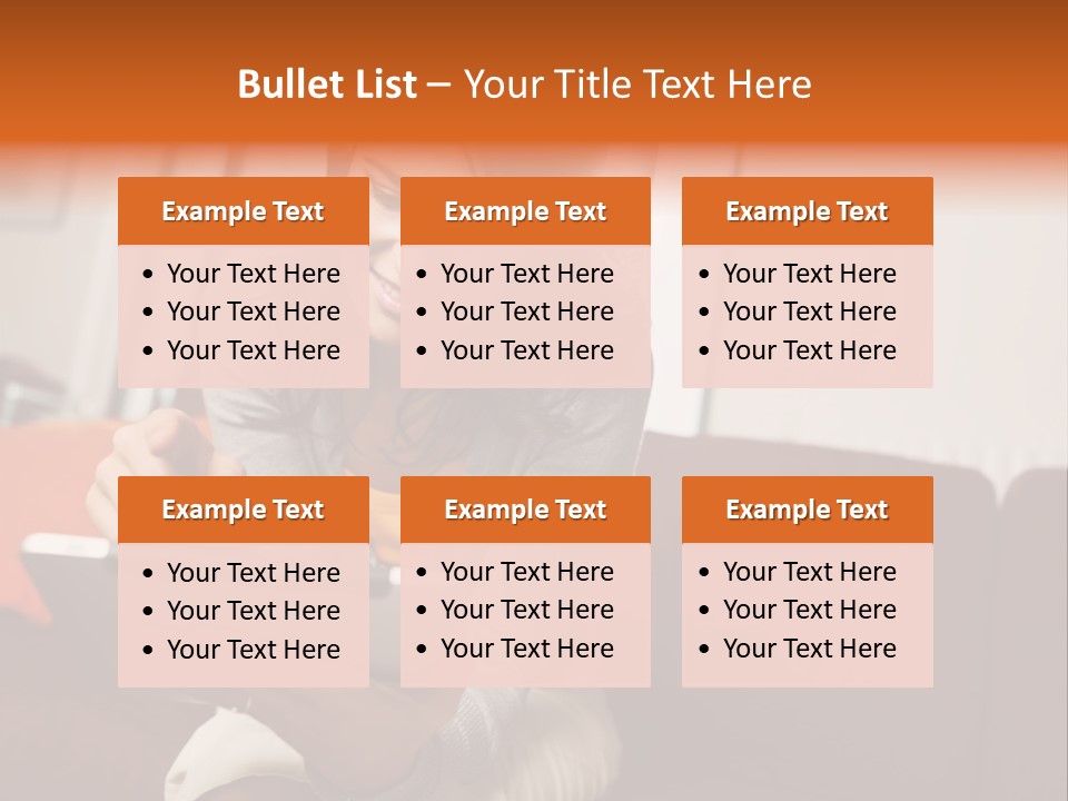 Window Woman Holding PowerPoint Template