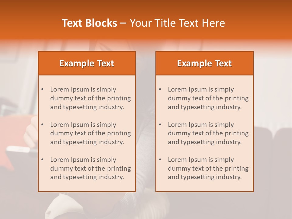 Window Woman Holding PowerPoint Template