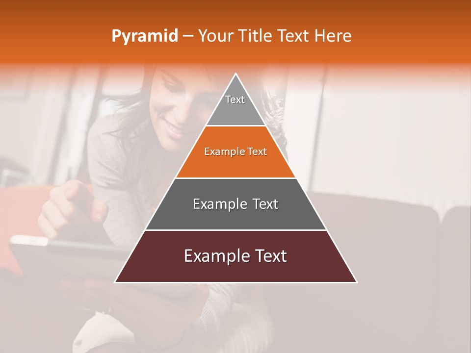 Window Woman Holding PowerPoint Template