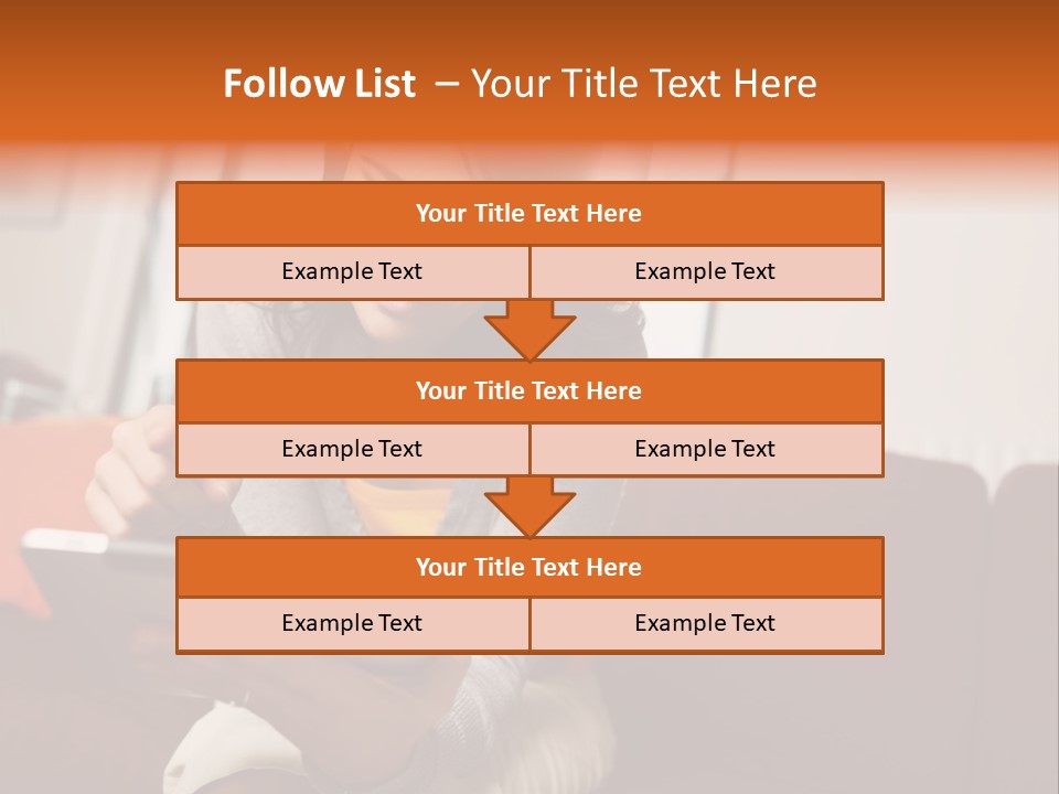 Window Woman Holding PowerPoint Template