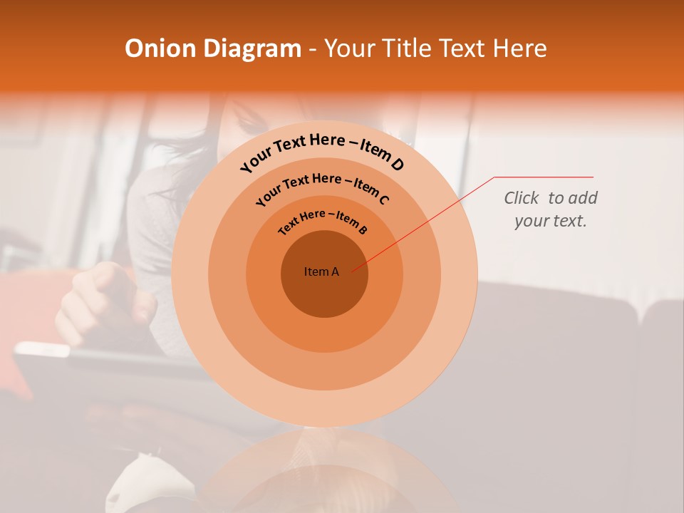 Window Woman Holding PowerPoint Template