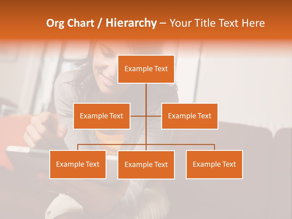 Window Woman Holding PowerPoint Template