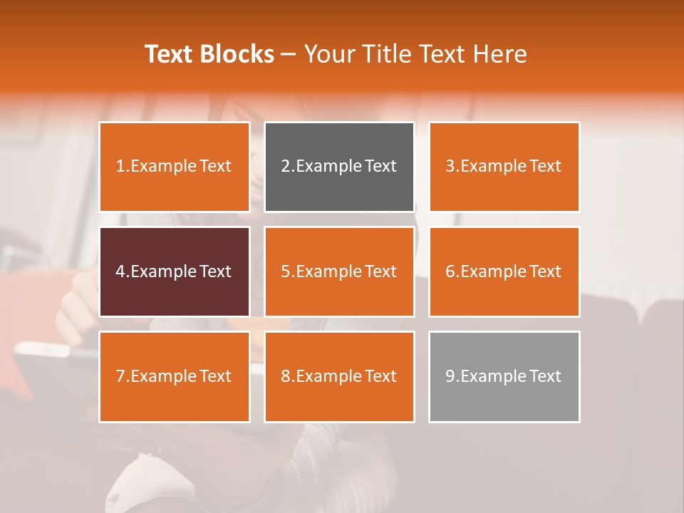 Window Woman Holding PowerPoint Template