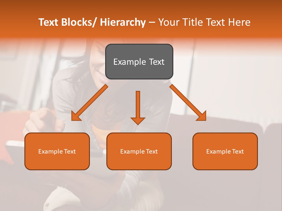 Window Woman Holding PowerPoint Template