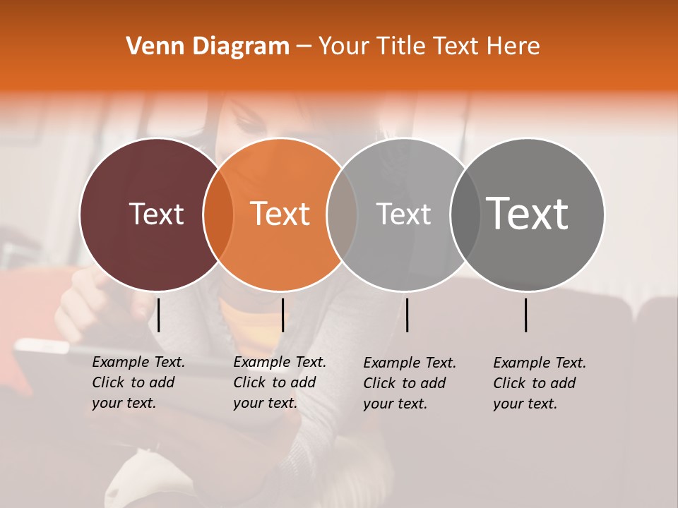 Window Woman Holding PowerPoint Template