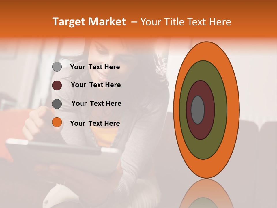 Window Woman Holding PowerPoint Template