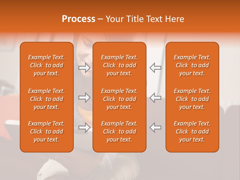 Window Woman Holding PowerPoint Template