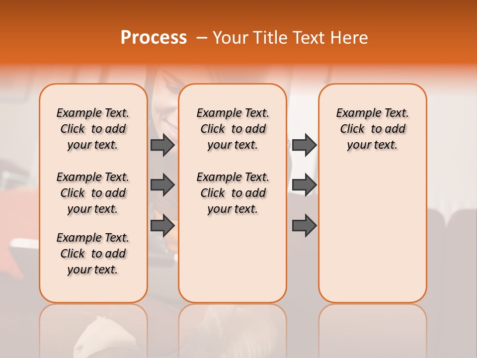 Window Woman Holding PowerPoint Template