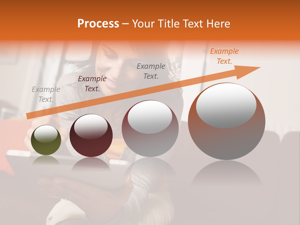 Window Woman Holding PowerPoint Template