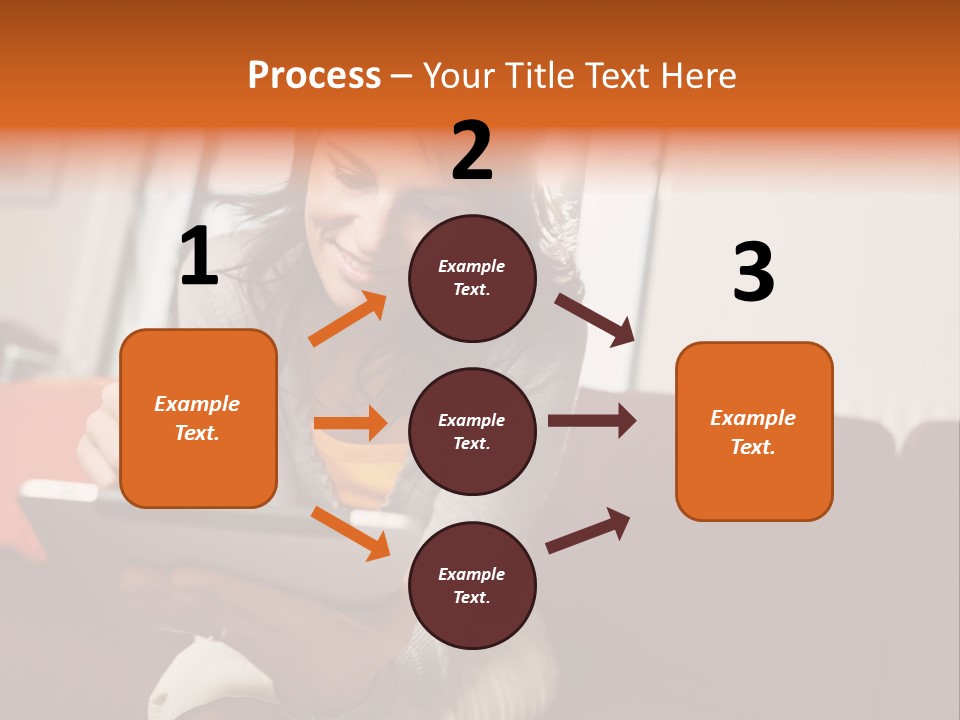 Window Woman Holding PowerPoint Template