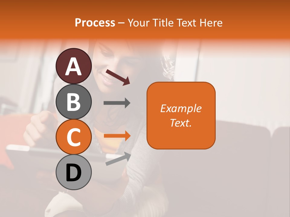 Window Woman Holding PowerPoint Template