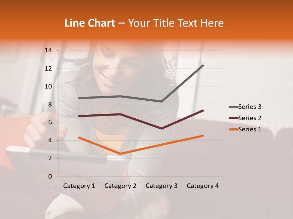 Window Woman Holding PowerPoint Template