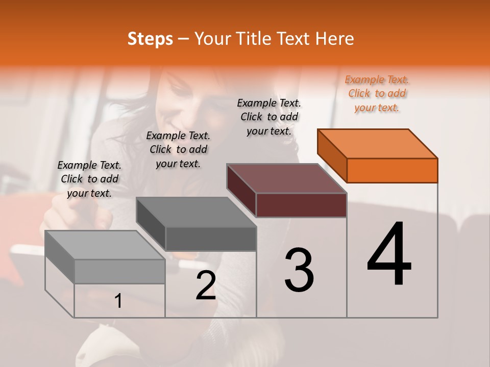 Window Woman Holding PowerPoint Template