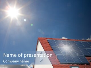 Pitched Building Clouds PowerPoint Template