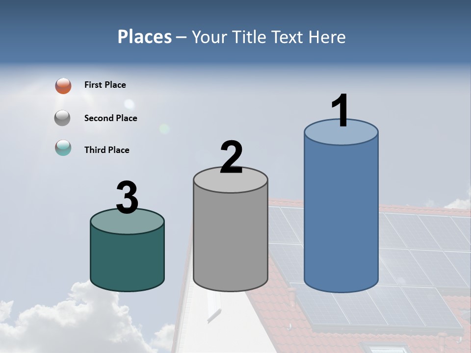 Pitched Building Clouds PowerPoint Template