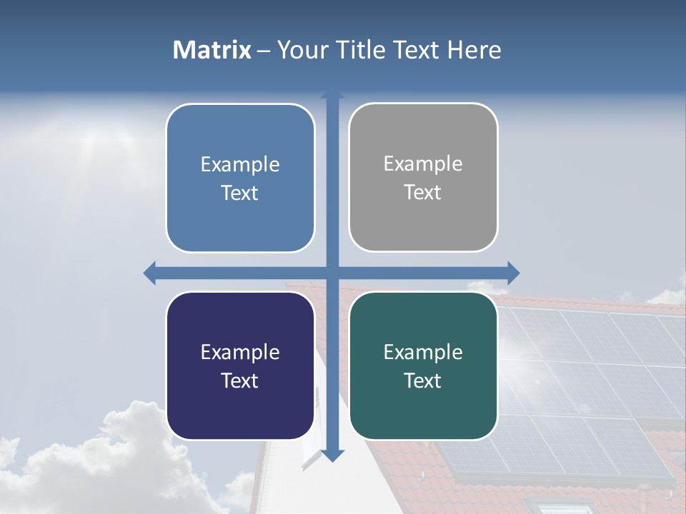 Pitched Building Clouds PowerPoint Template