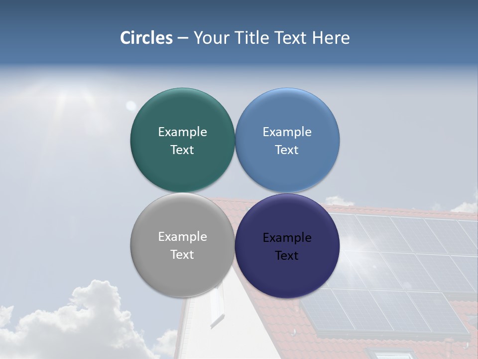 Pitched Building Clouds PowerPoint Template