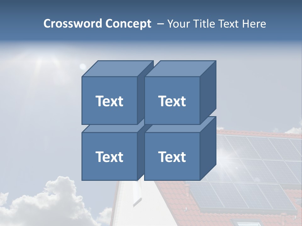 Pitched Building Clouds PowerPoint Template