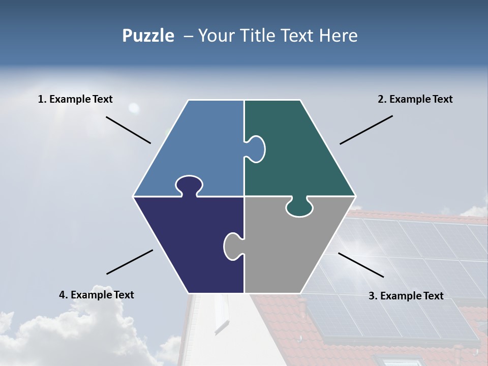 Pitched Building Clouds PowerPoint Template