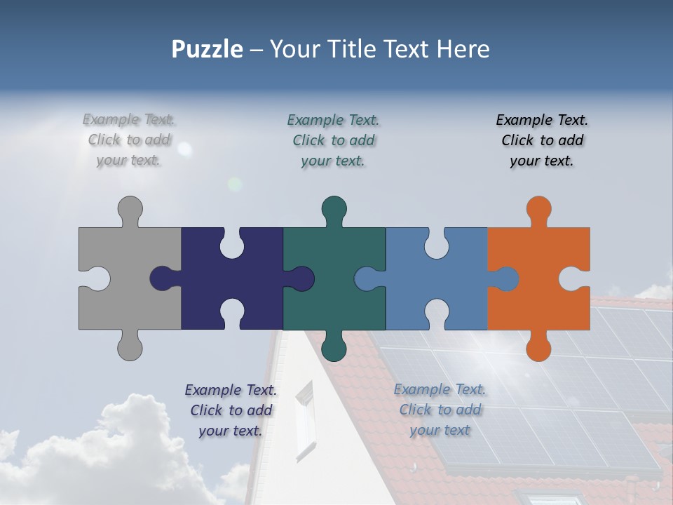 Pitched Building Clouds PowerPoint Template