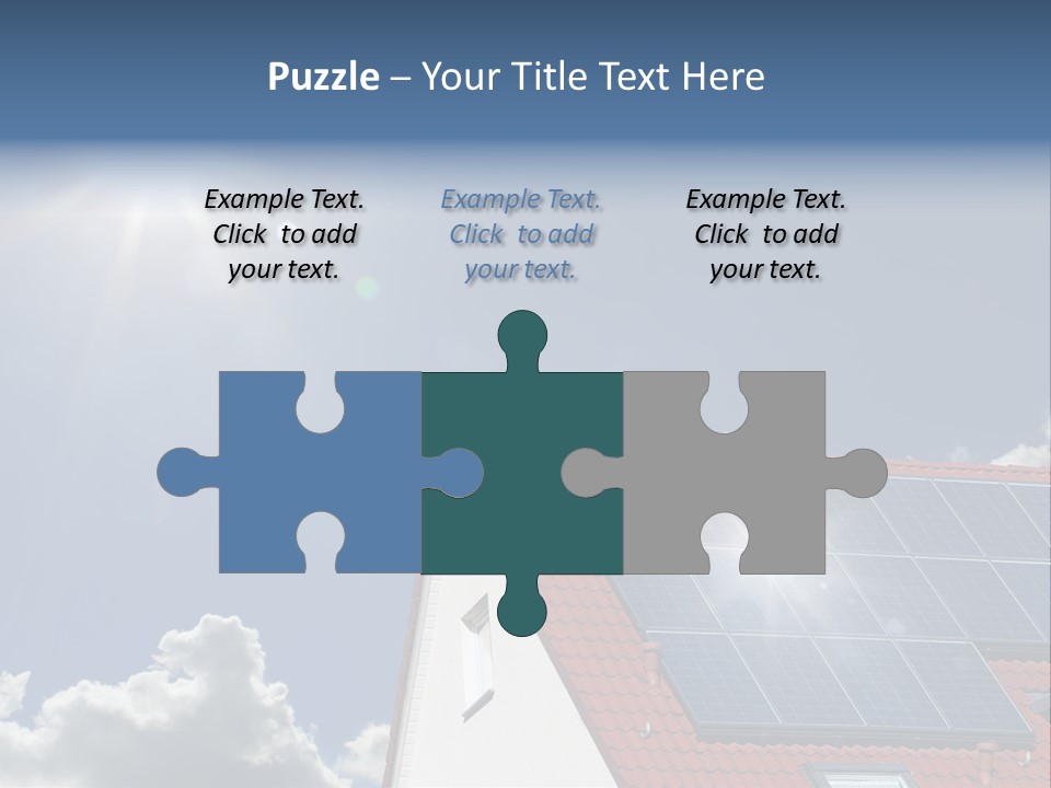 Pitched Building Clouds PowerPoint Template