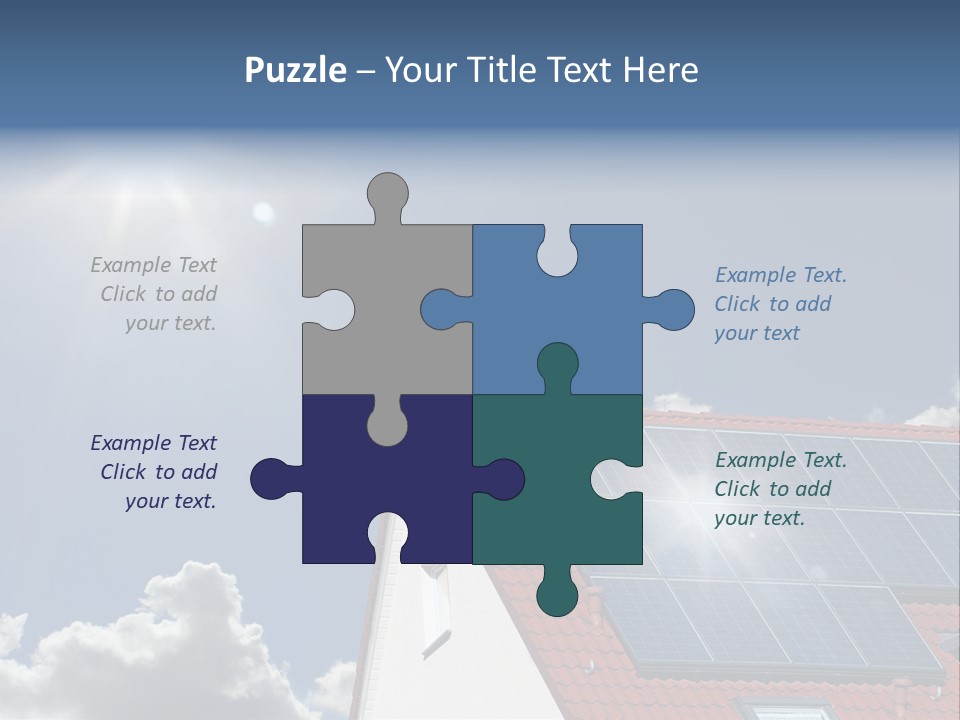 Pitched Building Clouds PowerPoint Template