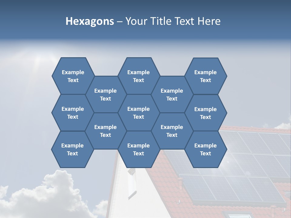 Pitched Building Clouds PowerPoint Template