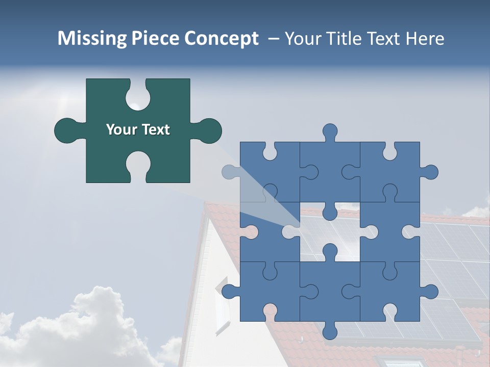 Pitched Building Clouds PowerPoint Template