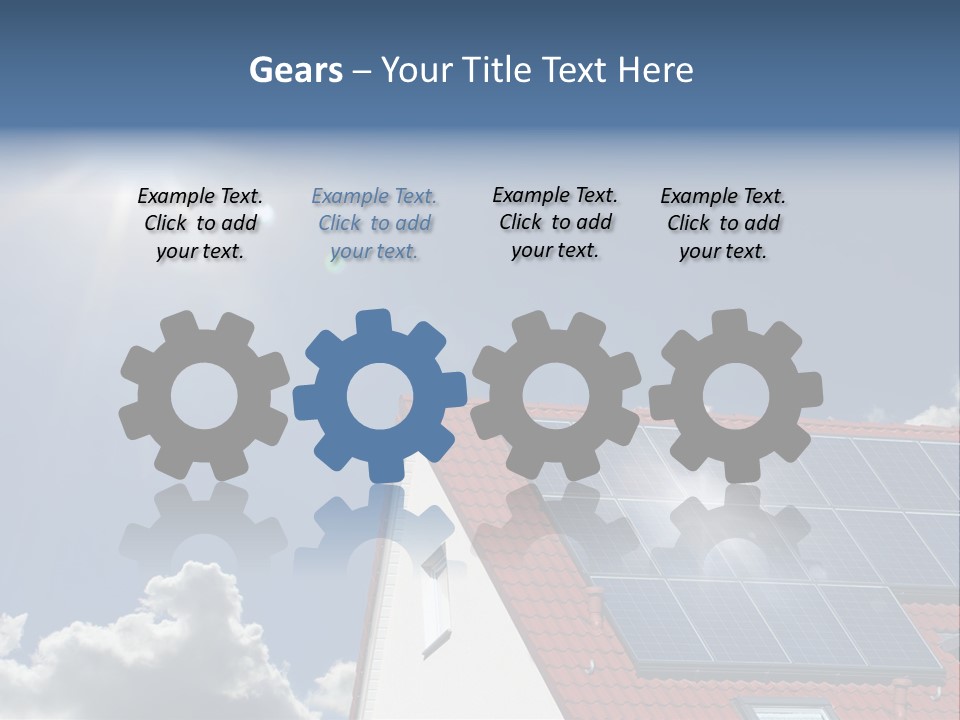 Pitched Building Clouds PowerPoint Template