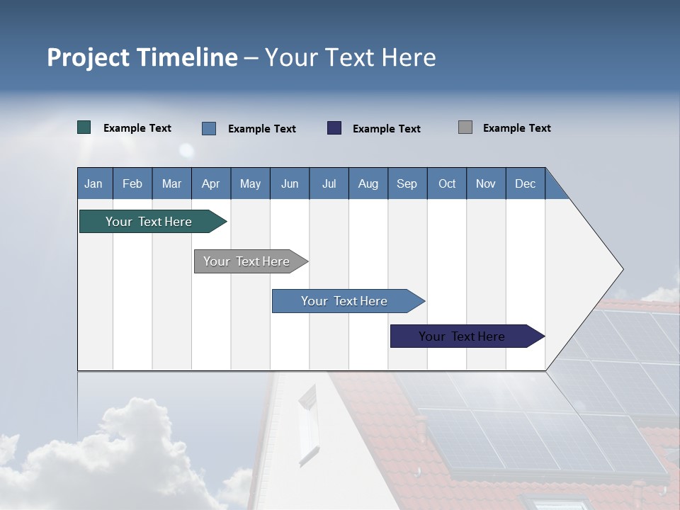 Pitched Building Clouds PowerPoint Template