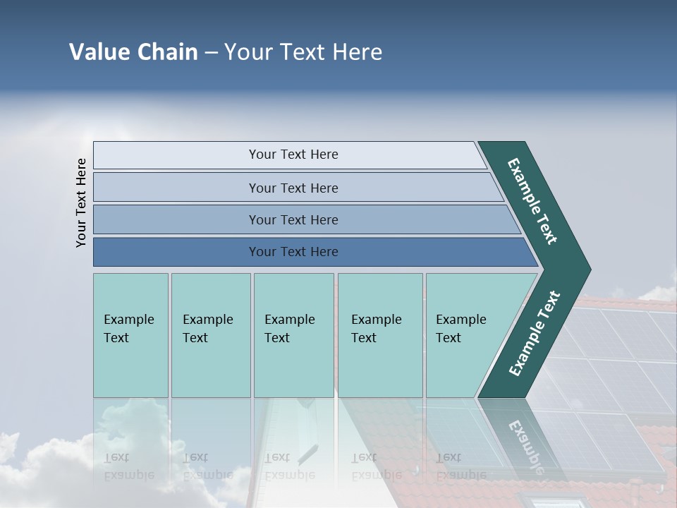 Pitched Building Clouds PowerPoint Template