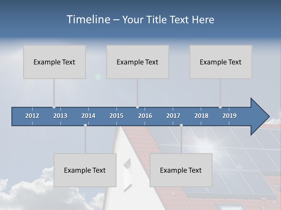 Pitched Building Clouds PowerPoint Template