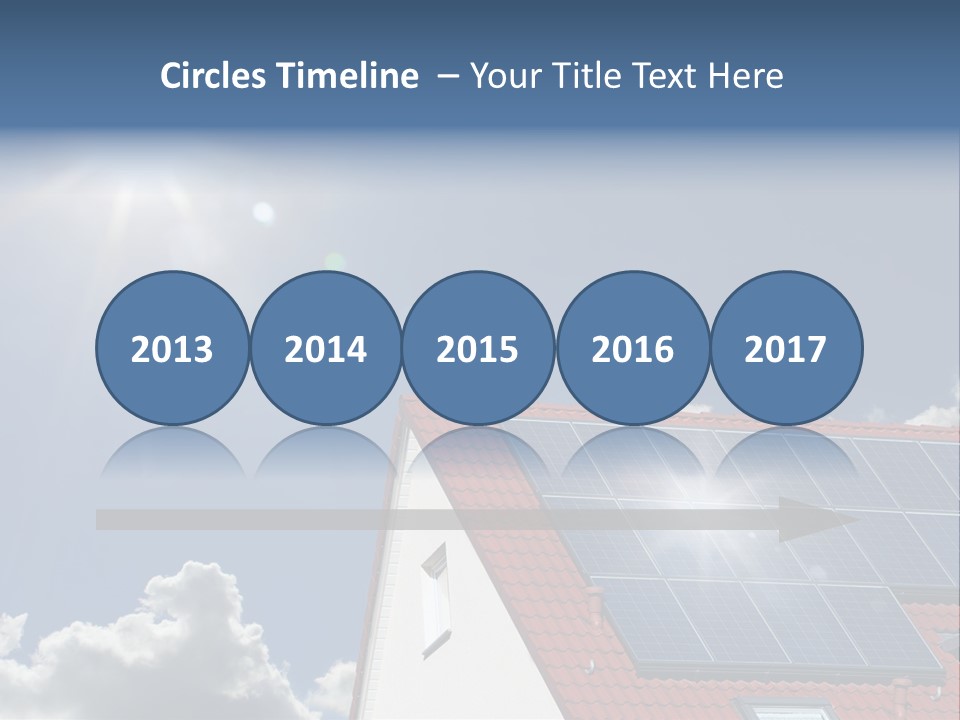 Pitched Building Clouds PowerPoint Template