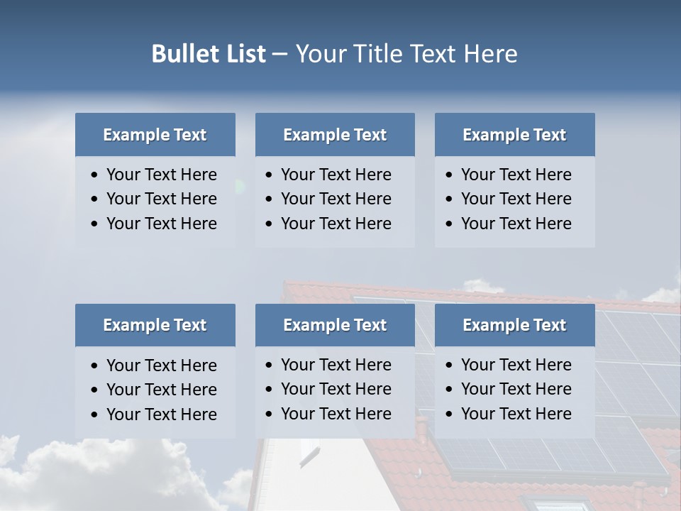Pitched Building Clouds PowerPoint Template