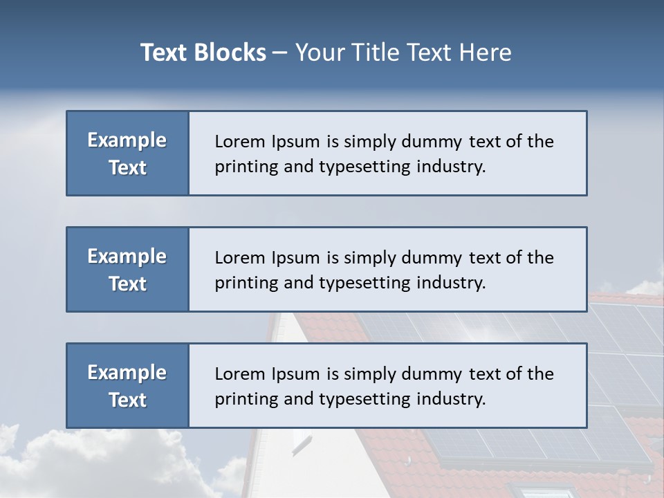 Pitched Building Clouds PowerPoint Template
